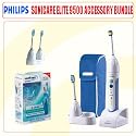 Sonicare Elite HX9552 9500 Power Toothbrush + Accessory Kit. Includes Sonicare Elite HX9552 9500 Power Toothbrush, HX7002 Replacement Brush Heads and Crest Intelliclean Fluoride Anticavity Toothpaste (2-Pack)