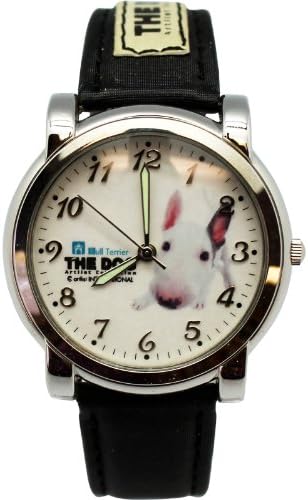The Dog Bull Terrier Leather Band Watch