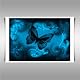 Butterfly blue a1 canvas art print poster
