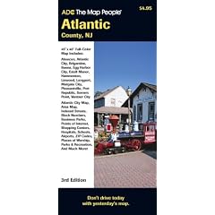 Atlantic County NJ Pocket Map
