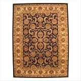 Hand Tufted Wool New Black Antique Persian Oriental Rug Rectangle Size: 9' x 12'