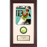 Rafael Nadal Signed Ball in Framed Shadow Box - Screaming Side View