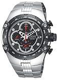 Pulsar Men's Tech Gear Alarm Chronograph Silver-Tone Watch #PF3527