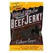 Wild Ride Beef Jerky, Gallopin' Pepper, Hormone & Antibiotic Free, 4-Ounce Bags (Pack of 6)