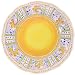 Kitchen & Housewares : Gallo Yellow Provence ~ Le Cadeaux Melamine Yellow Rooster~ Italian Pottery design Dinnerware, SaladPlate