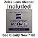 Reading Glasses Lighted ~ See Clearly Now Kit(TM) - 8 Batteries, Carl Zeiss Lens Cloth, Credit Card Magnifier ~ Corrective LED Readers with Lights Provide Hands Free Illumination ~ 2.0x BLACK