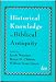 Books : Historical Knowledge in Biblical Antiquity