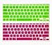 The Friendly Swede Bundle of 14 Colorful Semi-Transparent Silicone Keyboard Skins/Covers for Apple MacBook Air 11-Inch + XXL Cleaning Cloth in Retail Packaging