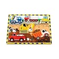 Melissa & Doug Chunky Wooden Construction Puzzle