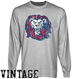 NCAA Loyola Marymount Lions Ash Distressed Logo Vintage Long Sleeve T-shirt