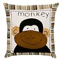 Jungle Faces Decorative Pillow