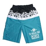 ジュニア 水着 男の子(ボーイズ)KIKI ハイビスカス柄サーフパンツ 海パン(子供用)140cm150cm160cm 海