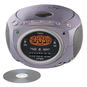 Timex TX60Q Rock 'n' Roll Clock Radio (Stereo CD, Mystery Phrases, Dual Alarm)