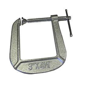 Bessey CM34DR 3-Inch x 4-1/2-Inch Malleable Deep Reach C Clamp