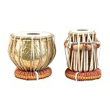 Embossed Brass Tabla Set