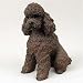 Poodle, Chocolate, Sport Cut Original Dog Figurine (4in-5in)