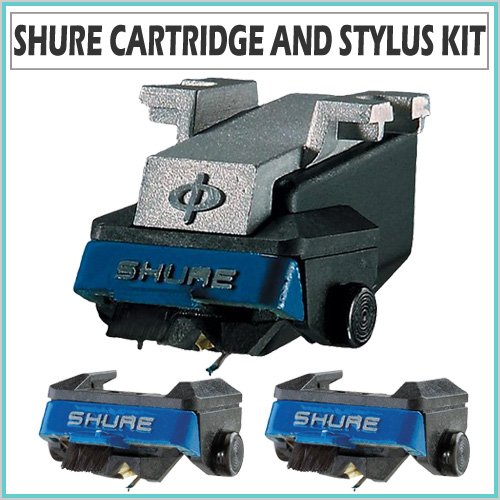 Shure M97XE High-performance Magnetic Phonograph Turntable Cartridge w/ 2 N97XE Replacement Stylus