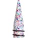 5/8" Acrylic Rainbow Bubblegum Spatter Straight Taper