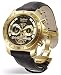 Perigaum Mens Gold w/ Black Dial Transatlantic Watch