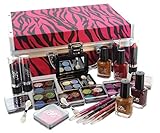 BR Carry All Train Case Makeup Set #AL41 46 Piece Kit