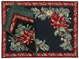 April Cornell Set of 4 Placemats, Noel Black by April Cornell