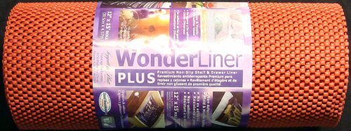 Childrens Toyshop  Kitchen & Housewares : WonderLiner Plus Premium Non-Slip Shelf and Drawer Liner 12x 15' Brick Red