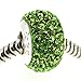 Sterling Silver Simulated Birthstone August Round Green Crystal European Style Bead Charm