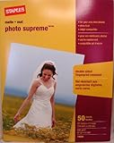 Staples Photo Supreme Paper, 8 1/2" x 11", Double Sided Matte, 50/Pack