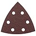 RED DETAIL SANDING TRIANGLE 80-GRIT (5PK) (10 Units)