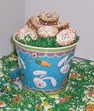 Gourmet Food : Scott's Cakes 1 lb. Linzer Cookies in a Blue Bunny Pail