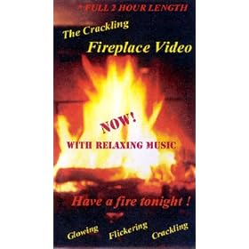Crackling Fireplace Video + Relaxing Music [VHS]