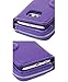 Galaxy S6 EDGE case, E LV Samsung Galaxy S6 EDGE Case Cover - PU Leather Flip Folio Wallet PURSE Case Cover for Samsung Galaxy S6 EDGE - [PURPLE]
