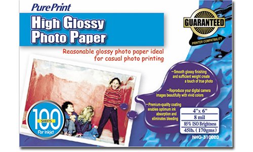Office Product: PurePrint High Glossy Photo Paper    4inx6in  100 Sheets 