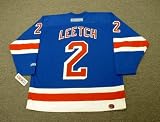 BRIAN LEETCH New York Rangers 2004 CCM Throwback Away NHL Hockey Jersey, 2XL