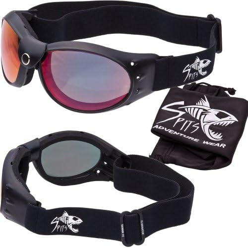 Eliminator ELITE - Motorcycle Goggles - NEW Upgraded Neoprene Foam - Leather Accent Buckle