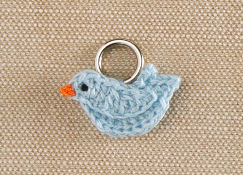 Lantern Moon Handcrafted Bluebird Knitting Stitch Markers thumbnail images Image of Lantern Moon Handcrafted Bluebird Knitting Stitch Markers