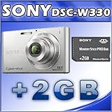 Sony DSC-W330 14.1MP Digital Camera with 4x Wide Angle Zoom with Digital St ....
