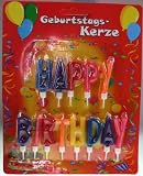 Happy Birthday Kerzenset Trend
