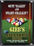 Pub Sign Personalized Billiards Sign (1 per order) Personalized Gift Favors