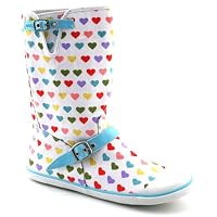 White multi hearts Sugar Boots