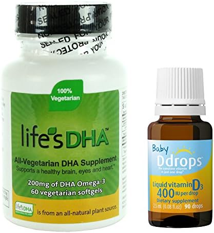 Martek Life's DHA 200mg All-Vegetarian Softgels with Baby Ddrops