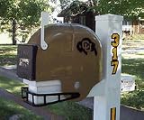 Colorado Buffaloes Helmet Style Mailbox