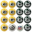 Green Bay Packers NFL Home vs. Away Billiard Balls Full Set (16 Ball Set) by Imperial International