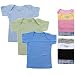 3-Pack Fun Colors Rib Knit Slip on Baby Shirt