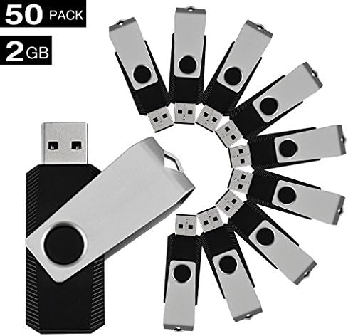Keathy 50PCS 2GB usb flash memory USB 2.0 flash drive Memory Stick thumb drives Pen Disk Black