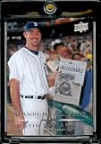 2008 Upper Deck # 394 Justin Verlander HL - Tigers - Season Highlight - MLB Baseball Trading Card in a Protective Screw Down Display Case
