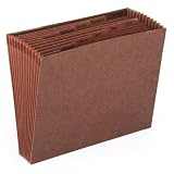 Smead 70488 Leather-Like Expanding File, Open Top, Jan-Dec Index, 12 x 10