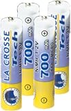 La Crosse Technology AAA Rechargeable Batteries - 4 pack