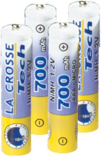La Crosse Technology AAA Rechargeable Batteries - 4 pack