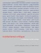 Institutional critique : an anthology of artists' writings